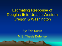 Estimating Response of Douglas