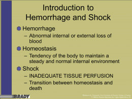 Shock and Hemorrhage - Madison County Emergency Medical