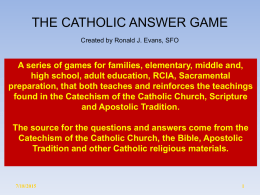 THE APOSTLE’S CREED GAME - Catechism in PowerPoint