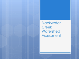 Blackwater Creek Watershed Assement
