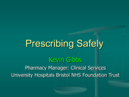 How to Prescribe Safely