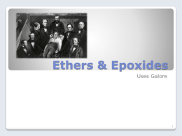 Ethers & Epoxides