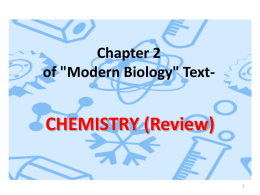 Chapter 2 of 'Modern Biology' Text-