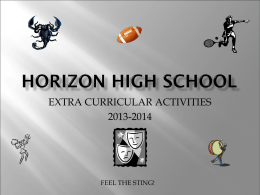 HORIZON HIGH SCHOOL - Home