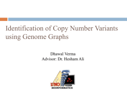 Identification of Copy Number Variants using genome graphs.