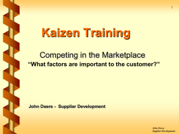 Kaizen Training - Weblog Kuliah S1