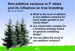 Non-additive variance in P. abies and its influence on
