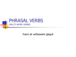 PHRASAL VERBS (MULTI