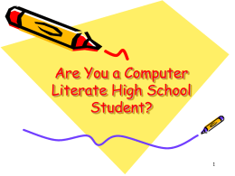 Are You Computer Literate?