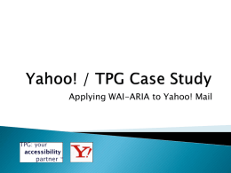 Yahoo! / TPG Case Study