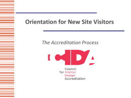 Overview of Accreditation