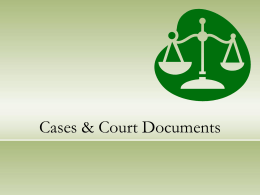 Cases & Court Documents - Duke University School of Law
