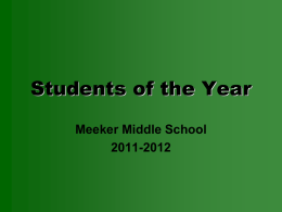 Students of the Year - Kent School District
