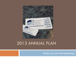 2013 Annual Plan