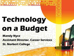 Technology on a Budget - Center on Education and Work
