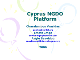 Cyprus NGDO Platform