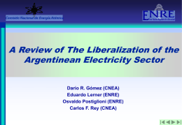 Regulation of the Electric Sector