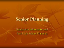Senior Planning - Kent School District