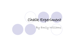 Chalk Experiment - Clark Pleasant Community School Corp