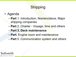 Shipping Presentation - Part 3