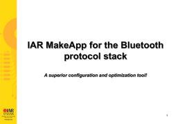 IAR MakeApp presentation