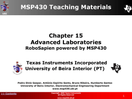 MSP430 - Analog, Embedded Processing, Semiconductor