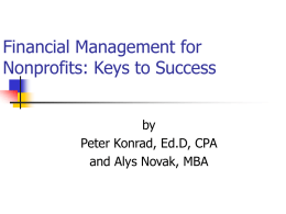 Financial Management for Nonprofits: Keys to Success