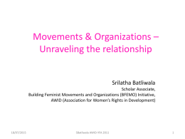 Movements & Organizations