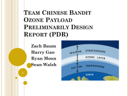 Team Chinese Bandit Ozone Payload Proposal