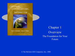 Chapter 1: Overview