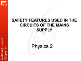 Physics 2 - Mains Supply
