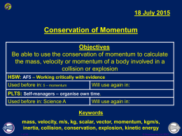 5. Momentum - science