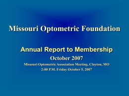 Missouri Optometric Foundation