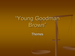 Young Goodman Brown”
