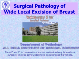 Surgical Patholology - SGPGI-Breast Health Programme