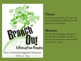 Branch Out International - College of William and Mary