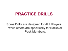 PRACTICE DRILLS - Cleveland Rovers Rugby Football Club