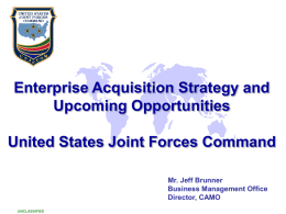 JFCOM Command Briefing 5 Jun 08