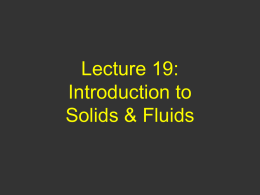 Lecture 8: Forces & The Laws of Motion