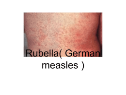 Rubella( German measles )