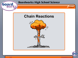 Chain Reactions - Sierra Vista Chemistry