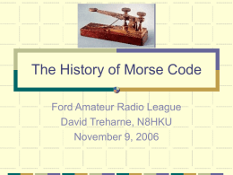 The History of Morse Code
