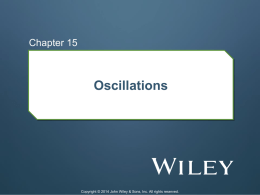 Ch15 - Oscillations