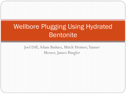 Wellbore Plugging Using Hydrated Bentonite