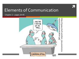 Elements of Communication - Springfield Public Schools