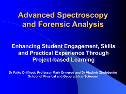Advanced Spectroscopy and Forensic Analysis