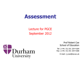 Assessment - Durham University