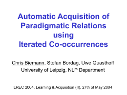 Automatic Discovery and Aggregation of Compound Names for