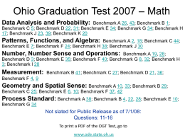 OGT Math 2007
