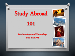 Abroad 101